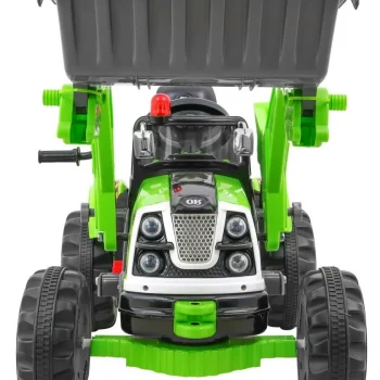 Buldožer Traktor Na Akumulator Zeleni Auto Na Akumulator 3