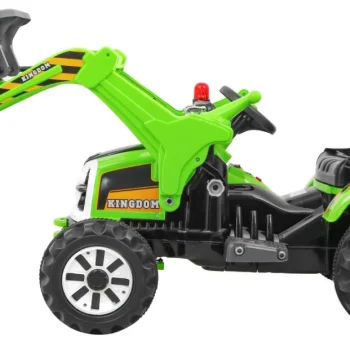 Buldožer Traktor Na Akumulator Zeleni Auto Na Akumulator 4