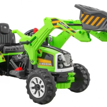 Buldožer Traktor Na Akumulator Zeleni Auto Na Akumulator 5