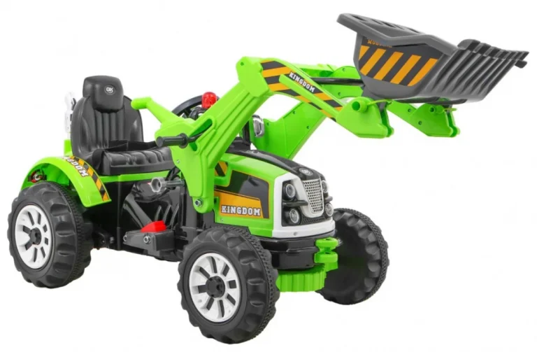 Buldožer Traktor Na Akumulator Zeleni Auto Na Akumulator 5