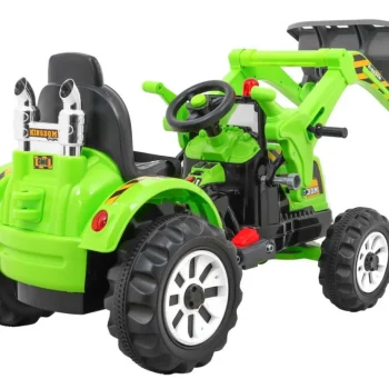 Buldožer Traktor Na Akumulator Zeleni Auto Na Akumulator 8