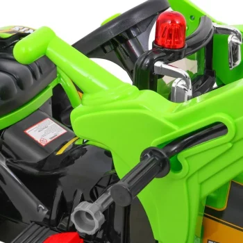 Buldožer Traktor Na Akumulator Zeleni Auto Na Akumulator 9
