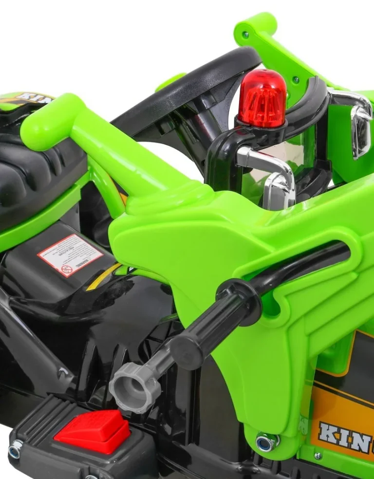 Buldožer Traktor Na Akumulator Zeleni Auto Na Akumulator 9