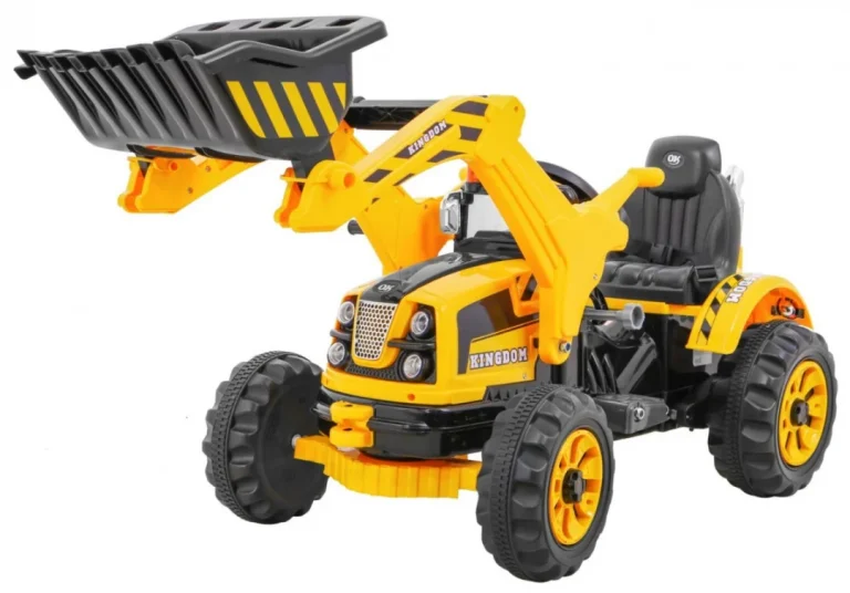 Buldožer Traktor Na Akumulator žuti Auto Na Akumulator 1
