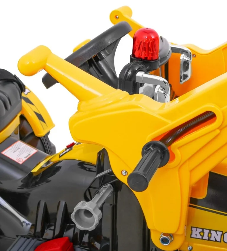 Buldožer Traktor Na Akumulator žuti Auto Na Akumulator 11