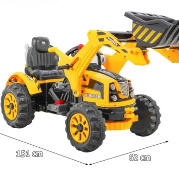 Buldožer Traktor Na Akumulator žuti Auto Na Akumulator 2