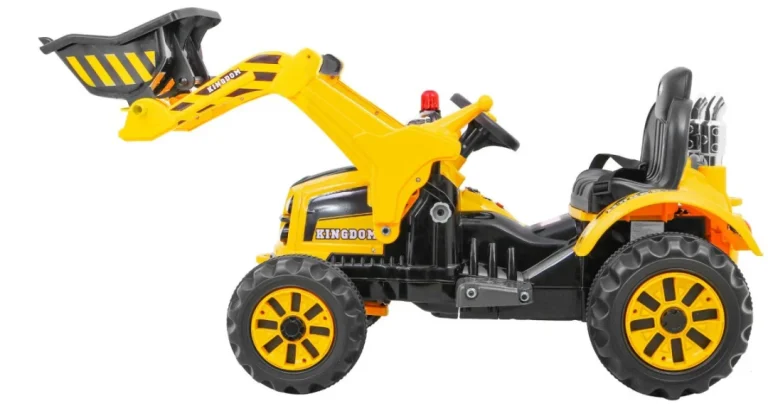 Buldožer Traktor Na Akumulator žuti Auto Na Akumulator 4