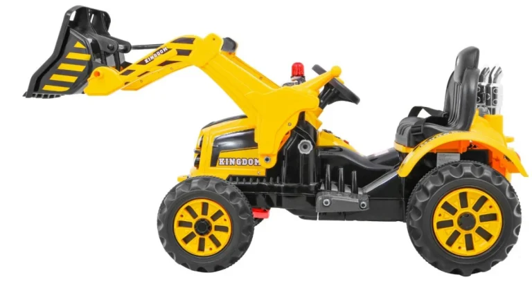 Buldožer Traktor Na Akumulator žuti Auto Na Akumulator 5