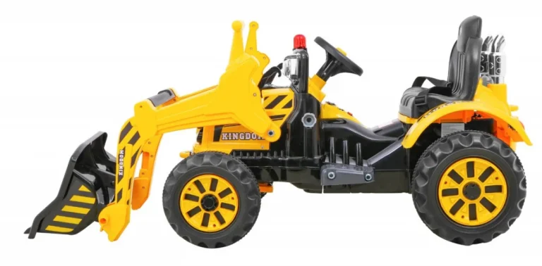 Buldožer Traktor Na Akumulator žuti Auto Na Akumulator 6