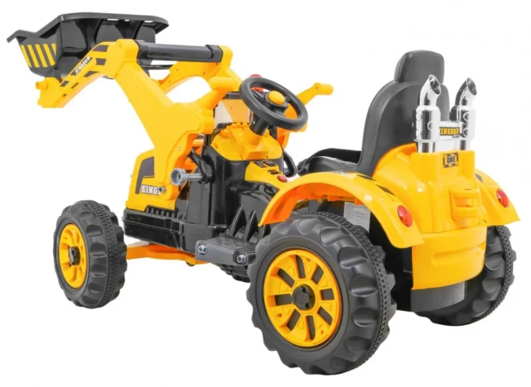 Buldožer Traktor Na Akumulator žuti Auto Na Akumulator 7