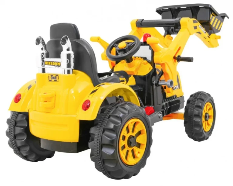 Buldožer Traktor Na Akumulator žuti Auto Na Akumulator 9