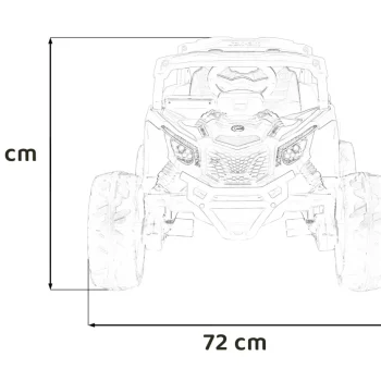 Can Am Maverick Crveni Atv, Crvena 2