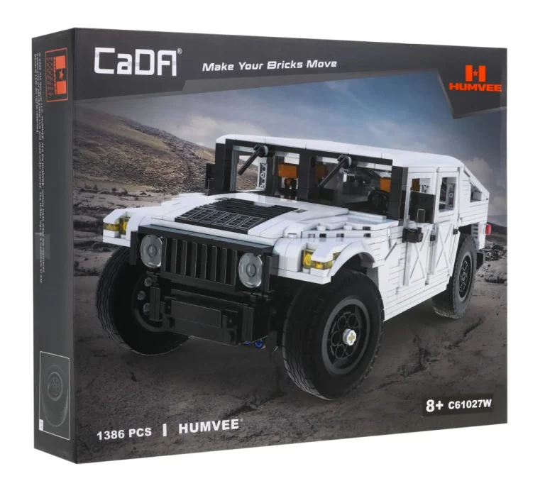 Cada Humvee Vojno Vozilo 1:12 1386 Dijelova 8+ 4