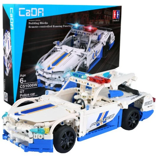 Cada Policijski Auto R/c Sa Svjetlima 430 Dijelova 6+ 1