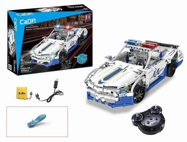Cada Policijski Auto R/c Sa Svjetlima 430 Dijelova 6+ 2