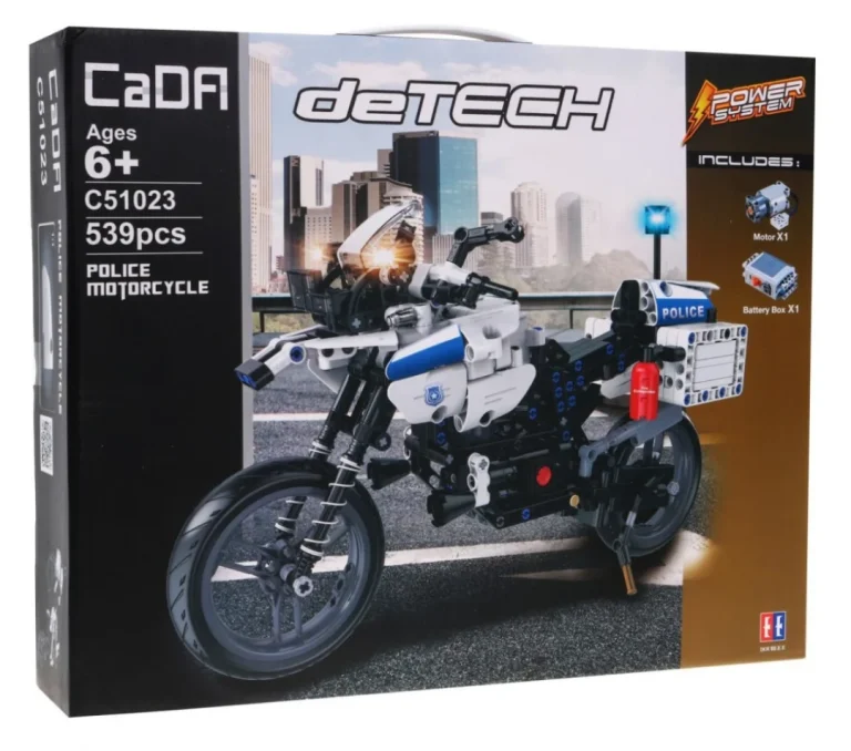 Cada Policijski Motocikl R/c 539 Dijelova 6+ 11