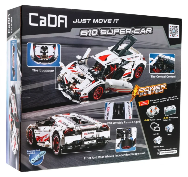 Cada Tehničke Kocke 610 Super Car 1696 Dijelova 8+ 6