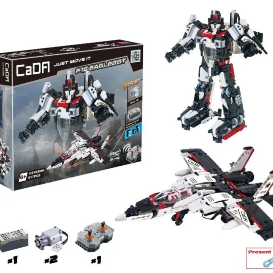 Cada Tehničke Kocke Robot/avion R/c 917 Dijelova 6+ 1