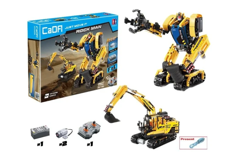 Cada Tehničke Kocke Robot/bager R/c 930 Dijelova 6+ 1