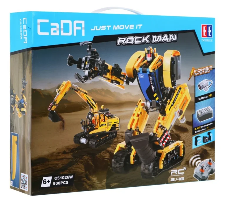 Cada Tehničke Kocke Robot/bager R/c 930 Dijelova 6+ 7