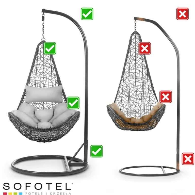 Cabana Sofotel Siva Viseća Vrtna Stolica 14