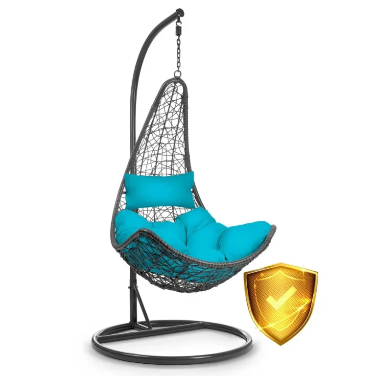 Cabana Siva Viseća Vrtna Stolica + Svijetloplavi Sofotel Jastuci 12