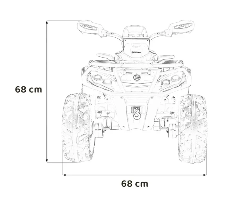 Can Am Outlander Atv Plavi Quad, Plava Quad Na Akumulator 2