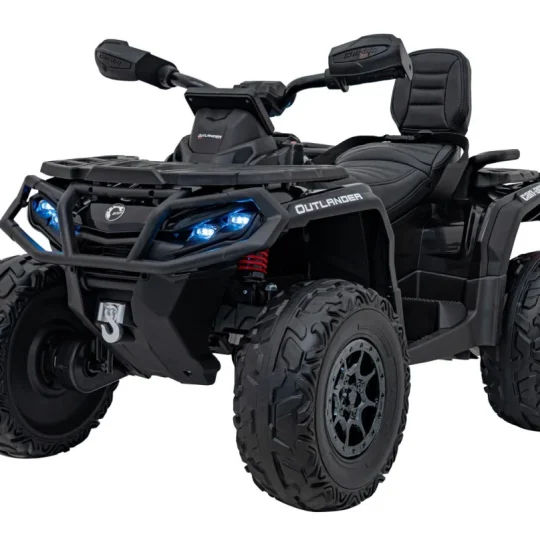 Can Am Outlander Atv Quad Na Akumulator S Daljinskim Upravljačem, Crni 1
