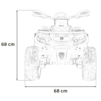 Can Am Outlander Atv Quad S Rc, Ružičasti 2