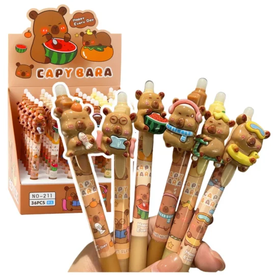 Capybara 3d Automatska Olovka S Plavom Tintom I Gumicom 1
