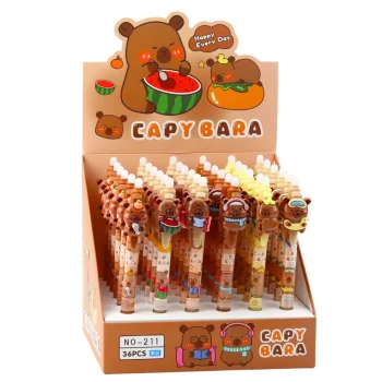 Capybara 3d Automatska Olovka S Plavom Tintom I Gumicom 3