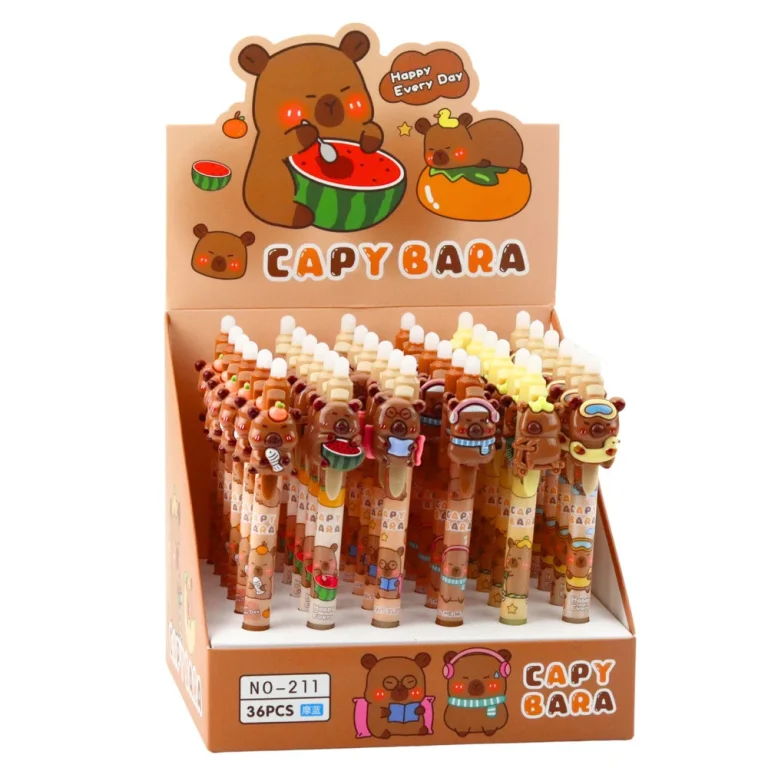 Capybara 3d Automatska Olovka S Plavom Tintom I Gumicom 3