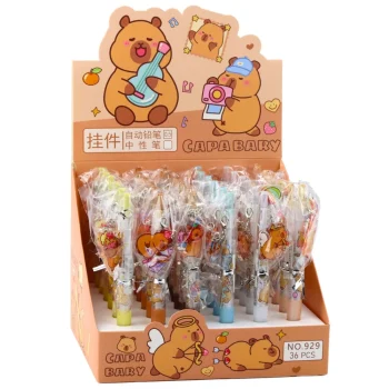 Capybara Gel Olovka Privjesak Za Ključeve S Plavom Tintom 14,5 Cm Mix 4