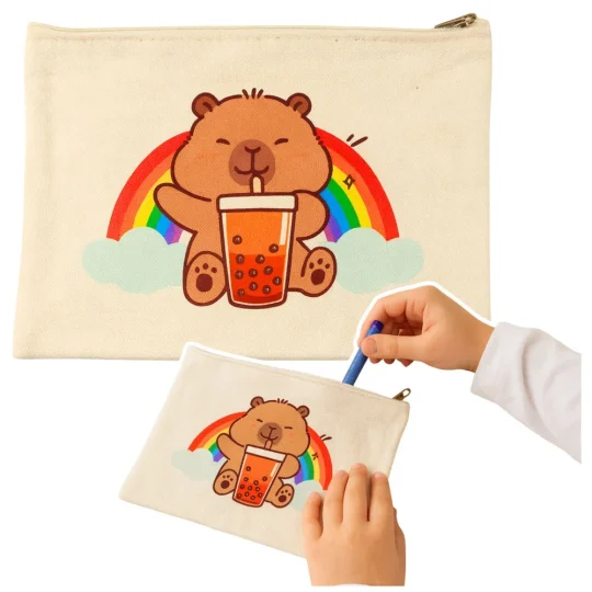 Capybara Kozmetička Torba S Patentnim Zatvaračem, Praktična Za Pernicu Za Dodatke 1