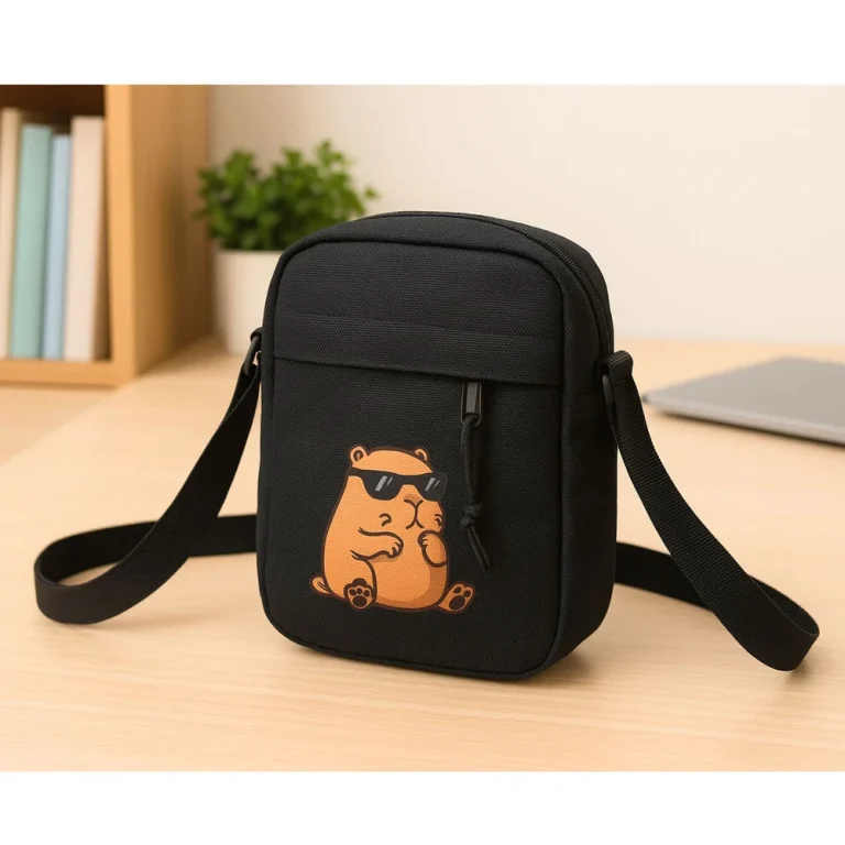 Capybara Torba Za Rame S Podesivim Remenom, Crna, 19,5 X 14 Cm 4