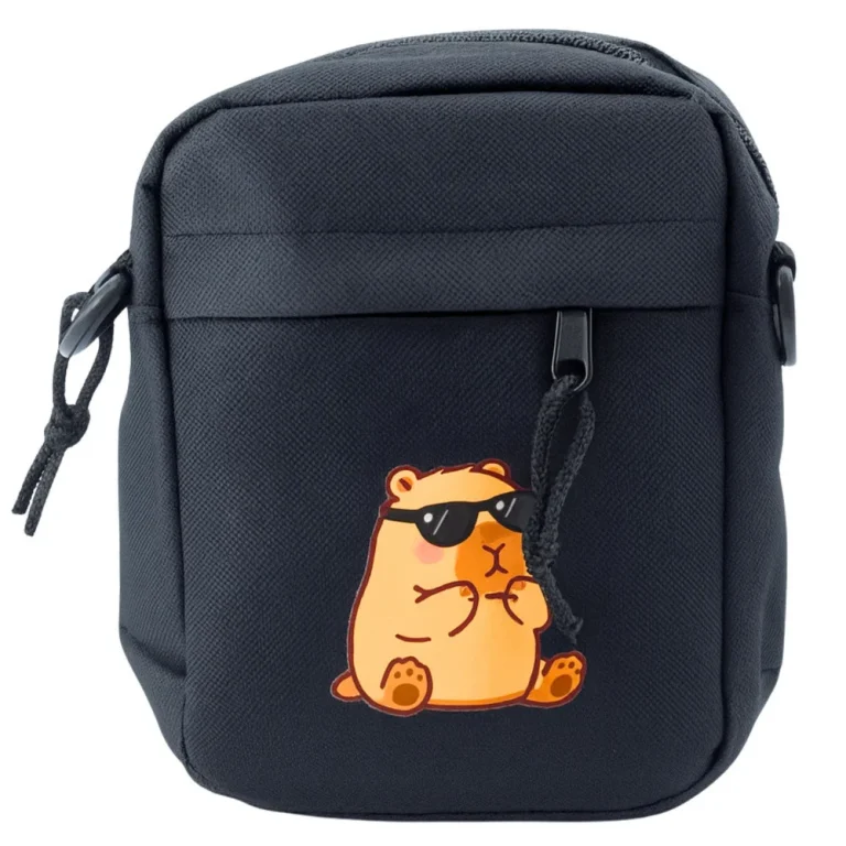 Capybara Torba Za Rame S Podesivim Remenom, Crna, 19,5 X 14 Cm 5