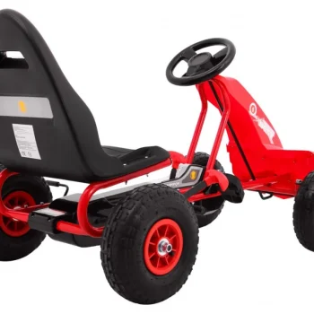 Champion Pedalni Go Kart Za Djecu 3+ Crveni + Napuhane Gume + Podesivo Sjedalo + Ručna Kočnica 8