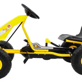 Champion Pedalni Go Kart Za Djecu 3+ žuti + Napuhane Gume + Podesivo Sjedalo + Ručna Kočnica 3