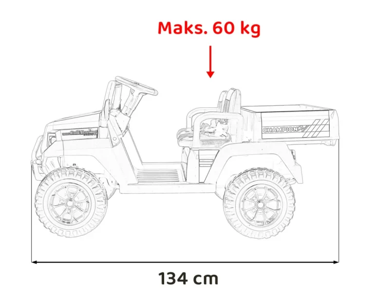 Champion Pick Up Terenski Auto, Zeleni 3