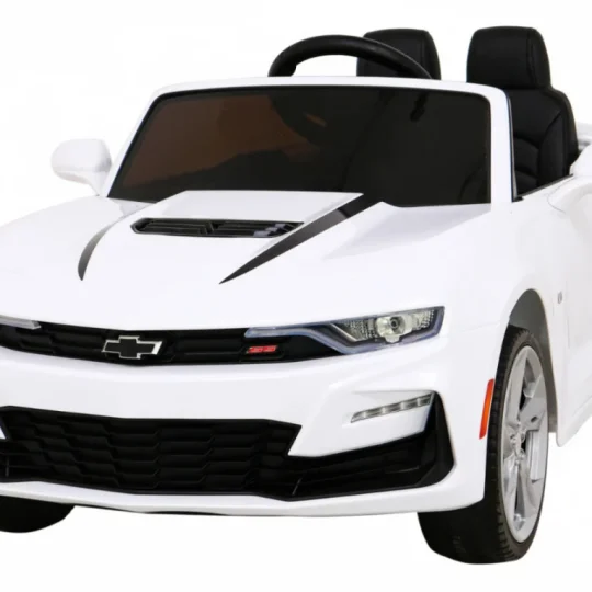 Chevrolet Camaro 2ss Na Baterije Bijeli + Daljinski Upravljač + Eva Kotači + Spori Start + Svjetlosni Zvukovi, Bijela 1