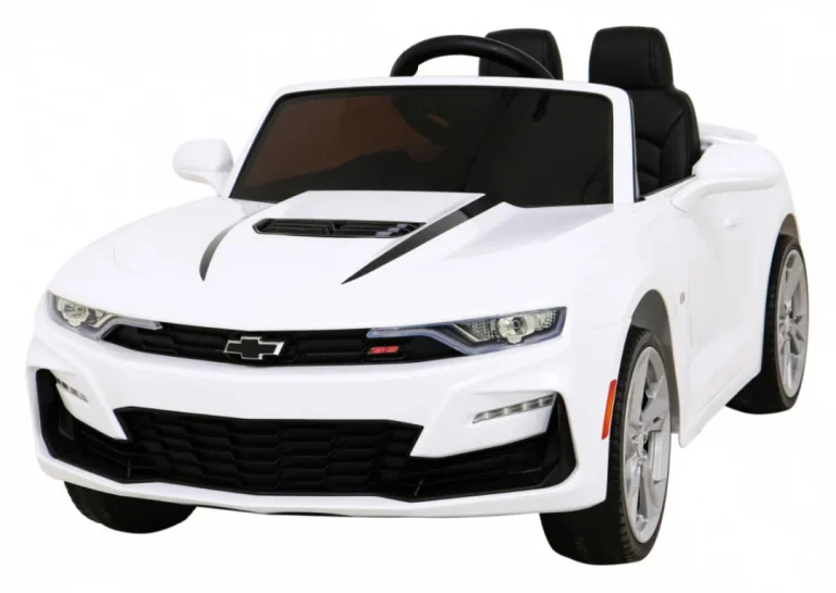 Chevrolet Camaro 2ss Na Baterije Bijeli + Daljinski Upravljač + Eva Kotači + Spori Start + Svjetlosni Zvukovi, Bijela 1