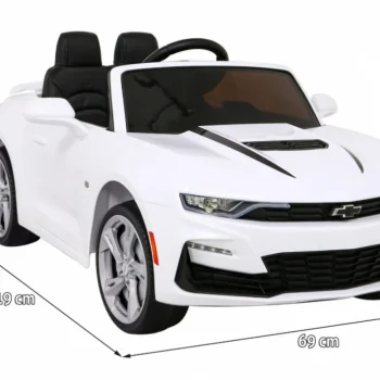Chevrolet Camaro 2ss Na Baterije Bijeli + Daljinski Upravljač + Eva Kotači + Spori Start + Svjetlosni Zvukovi, Bijela 2