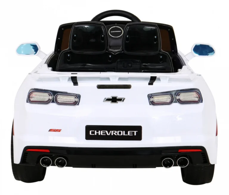 Chevrolet Camaro 2ss Na Baterije Bijeli + Daljinski Upravljač + Eva Kotači + Spori Start + Svjetlosni Zvukovi, Bijela 6