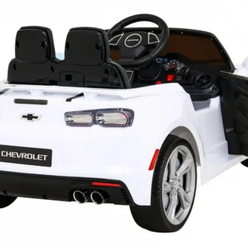 Chevrolet Camaro 2ss Na Baterije Bijeli + Daljinski Upravljač + Eva Kotači + Spori Start + Svjetlosni Zvukovi, Bijela 7