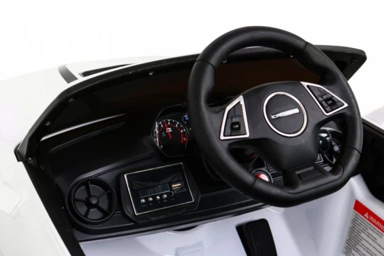 Chevrolet Camaro 2ss Na Baterije Bijeli + Daljinski Upravljač + Eva Kotači + Spori Start + Svjetlosni Zvukovi, Bijela 8
