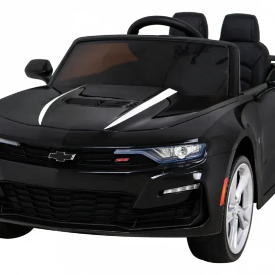 Chevrolet Camaro 2ss Na Baterije Crni + Daljinski Upravljač + Eva Kotači + Spori Start + Svjetlosni Zvukovi, Crna 1