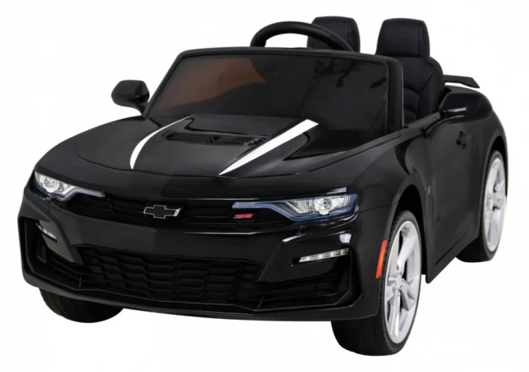Chevrolet Camaro 2ss Na Baterije Crni + Daljinski Upravljač + Eva Kotači + Spori Start + Svjetlosni Zvukovi, Crna 1
