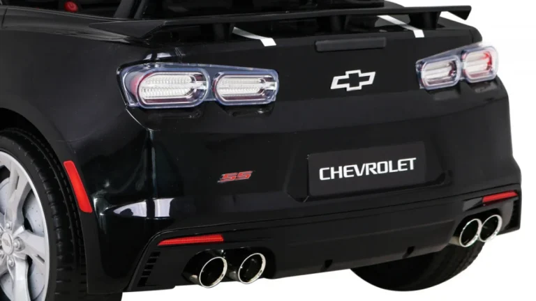 Chevrolet Camaro 2ss Na Baterije Crni + Daljinski Upravljač + Eva Kotači + Spori Start + Svjetlosni Zvukovi, Crna 14