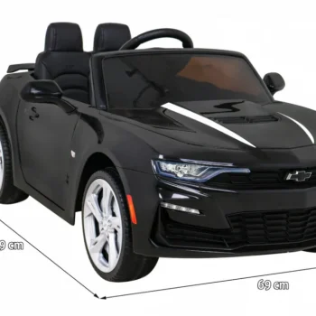Chevrolet Camaro 2ss Na Baterije Crni + Daljinski Upravljač + Eva Kotači + Spori Start + Svjetlosni Zvukovi, Crna 3
