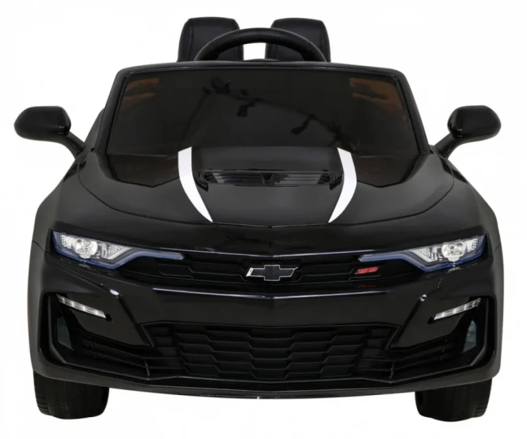 Chevrolet Camaro 2ss Na Baterije Crni + Daljinski Upravljač + Eva Kotači + Spori Start + Svjetlosni Zvukovi, Crna 4